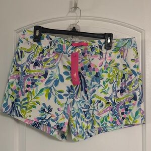☀️🌸NWT LILLY PULITZER CALLAHAN STRETCH SHORTS IN SHELL BEACH 🏝️ 🌸